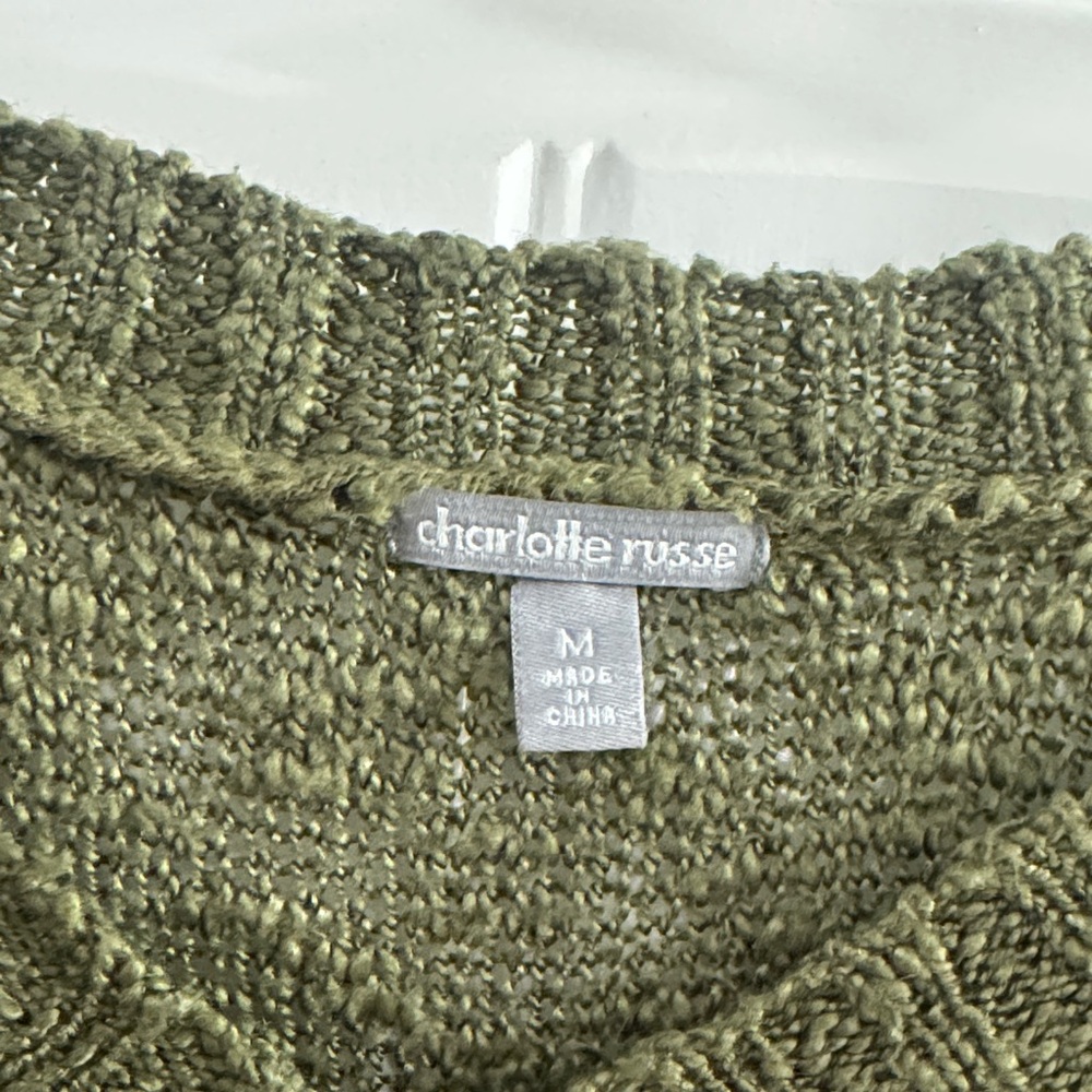 Charlotte Russe Olive Green Women's Sweater - Picture 3 of 5